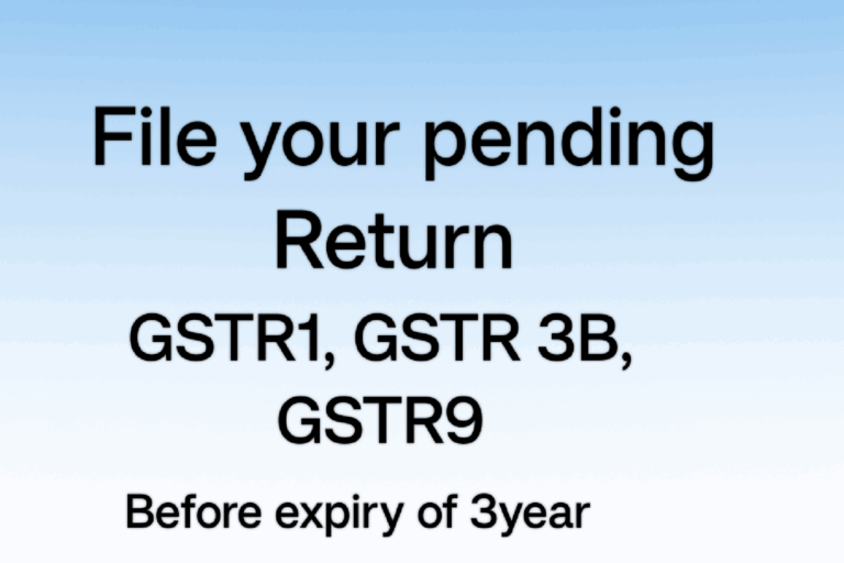 Important Update on Filing Pending GST Returns