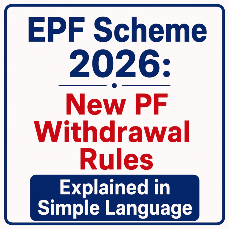 EPF Scheme 2026: New PF Withdrawal Rules Explained in Simple Language 